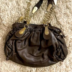 “7 for all mankind” brown leather bag